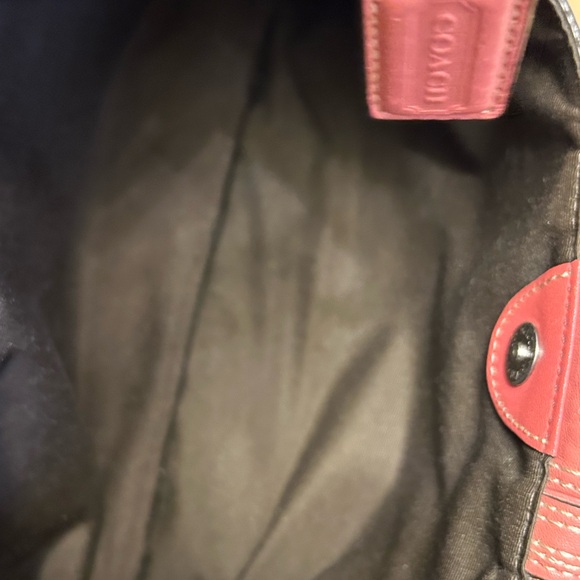 Coach Hamilton Leather Hobo Bag Dusty Rose Approx. 15 x 9 x 5 x 3 - Picture 6 of 11